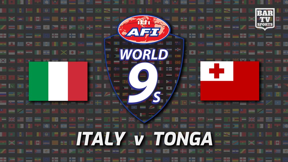 220215-Australian Football International Round 2 - World 9's - Italy v Tonga Slate Image