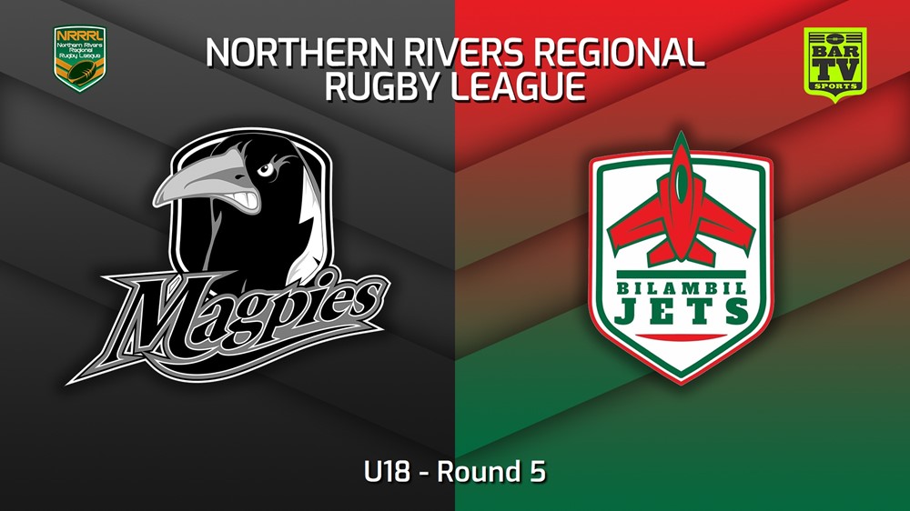 230513-Northern Rivers Round 5 - U18 - Lower Clarence Magpies v Bilambil Jets Slate Image