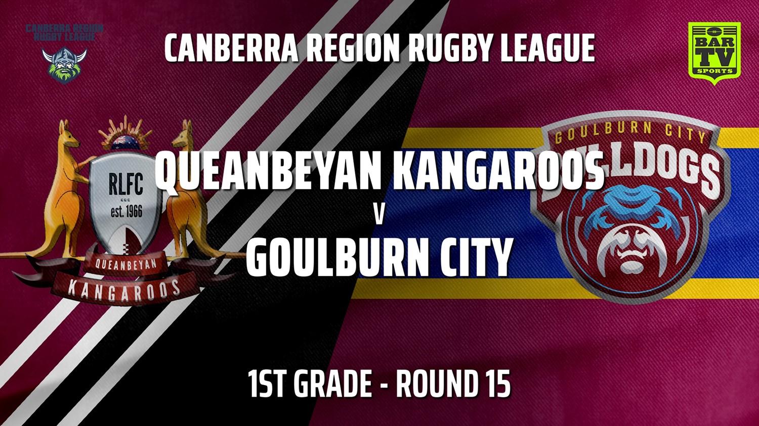 210807-Canberra Round 15 - 1st Grade - Queanbeyan Kangaroos v Goulburn City Bulldogs Slate Image