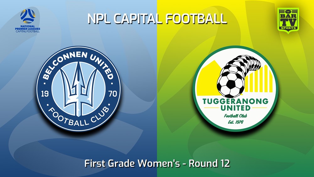 230625-Capital Womens Round 12 - Belconnen United (women) v Tuggeranong United FC (women) Minigame Slate Image