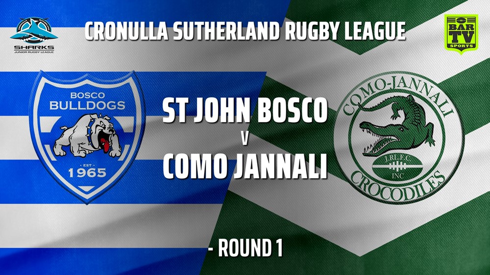 210501-Cronulla JRL Southern Under 13s SILVER Round 1 - St John Bosco Bulldogs v Como Jannali Crocodiles (2) Slate Image