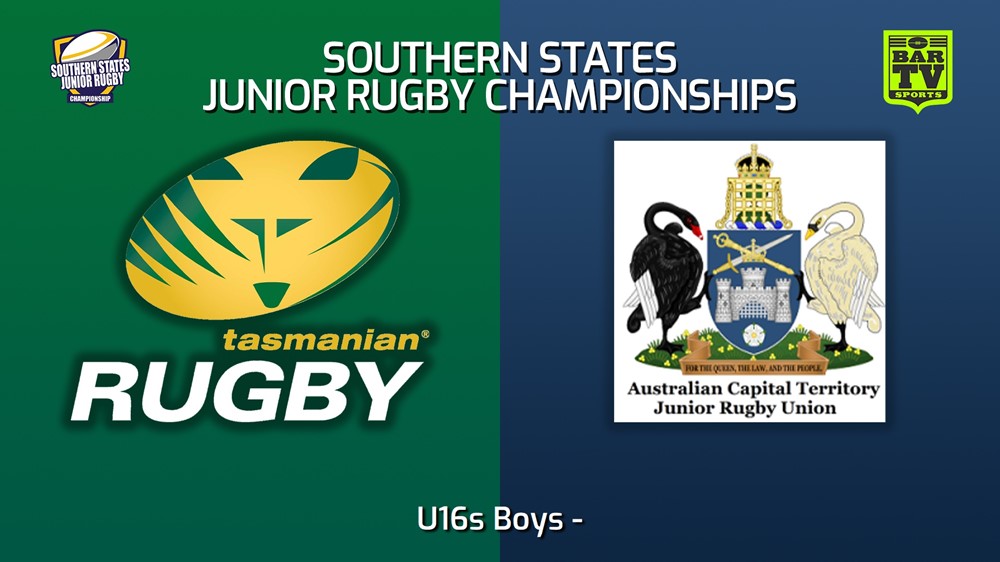 230714-Southern States Junior Rugby Championships U16s Boys - Tasmania v ACTJRU Slate Image