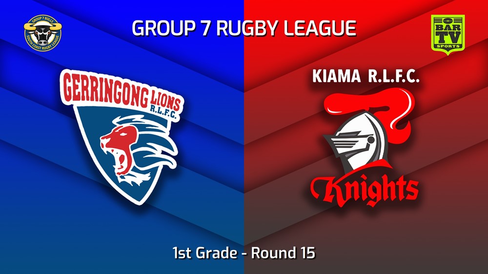 MINI GAME: South Coast Round 15 - 1st Grade - Gerringong Lions v Kiama Knights Slate Image