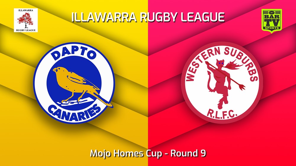 220702-Illawarra Round 9 - Mojo Homes Cup - Dapto Canaries v Western Suburbs Devils Slate Image