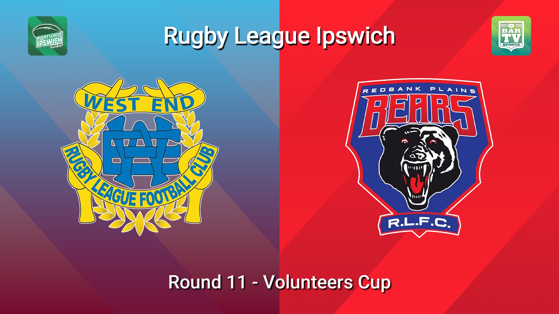 260628-video-Rugby League Ipswich Round 11 - Volunteers Cup - West End v Redbank Plains Bears Slate Image