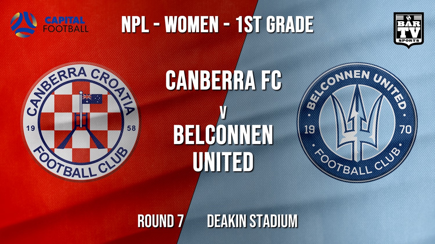 NPLW - Capital Round 7 - Canberra FC (women) v Belconnen United (women) Minigame Slate Image
