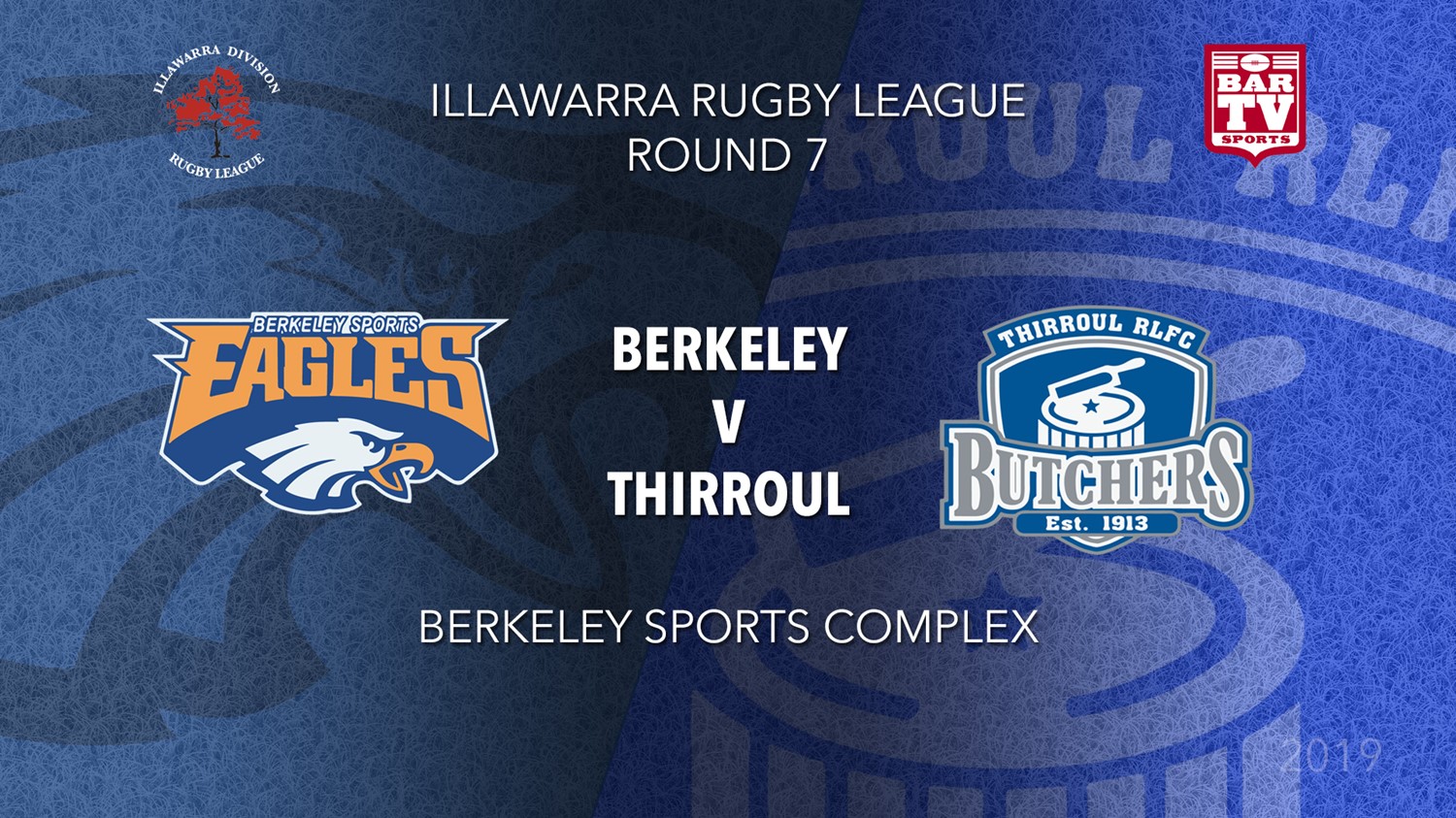 IRL Round 7 - 1st Grade - Berkeley Eagles v Thirroul Butchers Slate Image