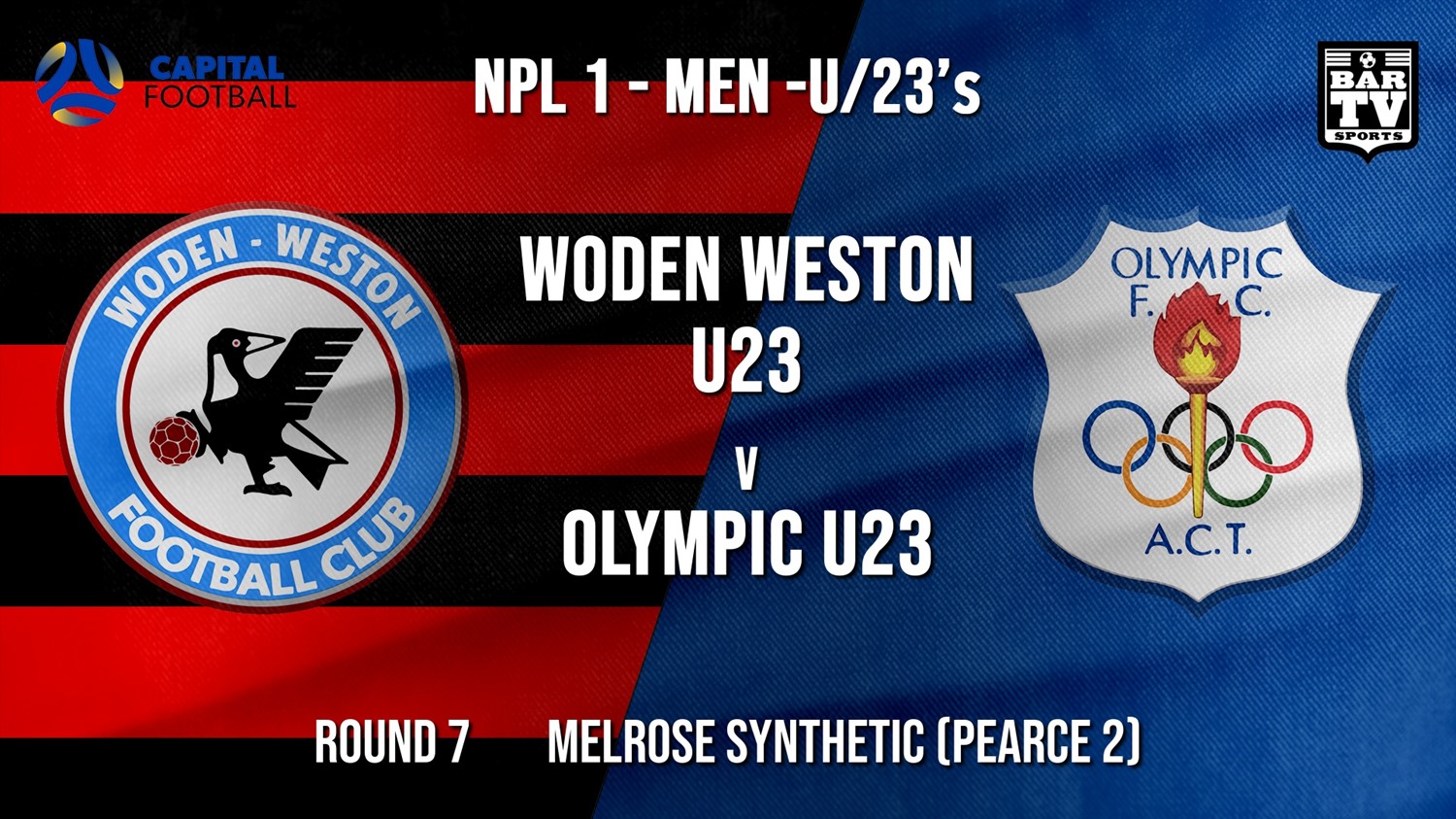 NPL1 Men - U23 - Capital Football  Round 7 - Woden Weston U23 v Canberra Olympic U23 Minigame Slate Image