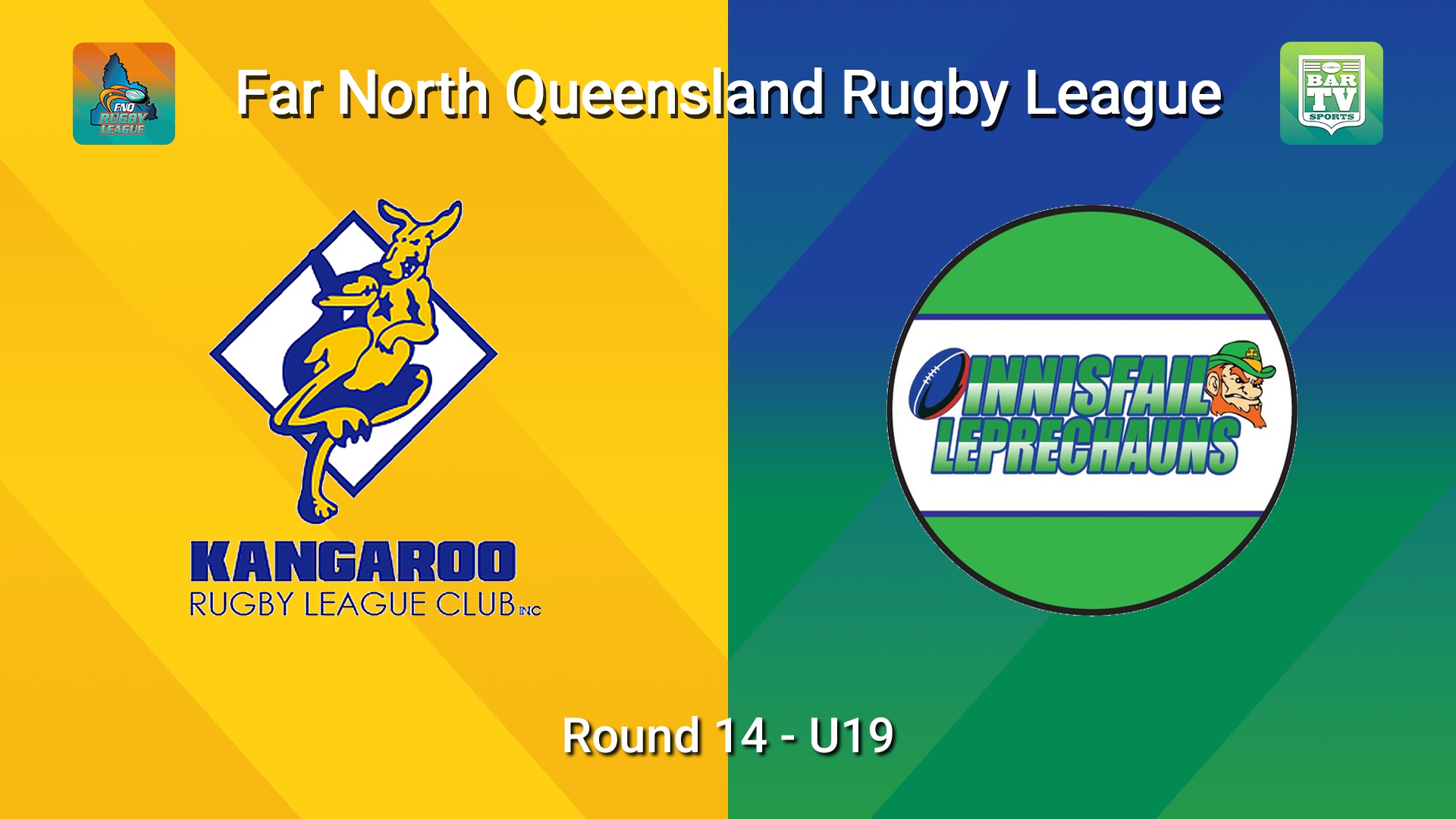 260705-video-FNQ Rugby League Round 14 - O'Neills U19s - Cairns Kangaroos v Innisfail Leprechauns  Slate Image