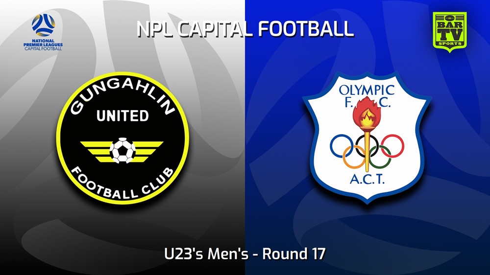 230806-Capital NPL U23 Round 17 - Gungahlin United U23 v Canberra Olympic U23 Slate Image