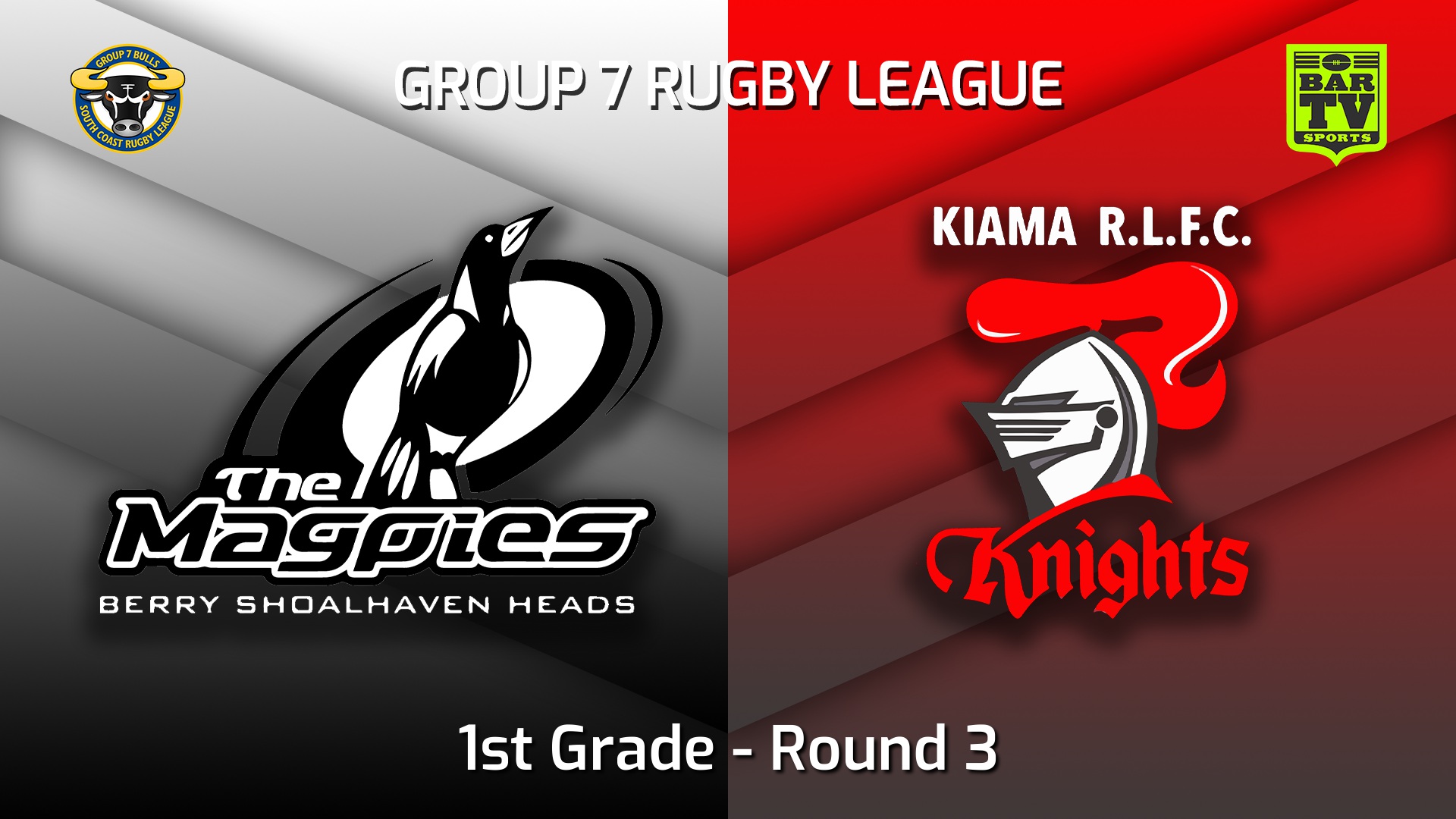 220430-South Coast Round 3 - 1st Grade - Berry-Shoalhaven Heads Magpies v Kiama Knights Slate Image