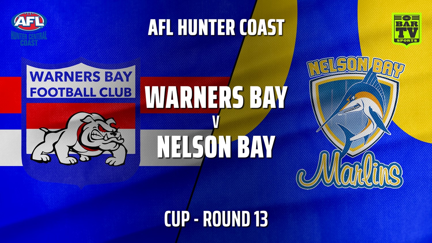 210717-AFL Hunter Central Coast Round 13 - Cup - Warners Bay Bulldogs v Nelson Bay Marlins Slate Image