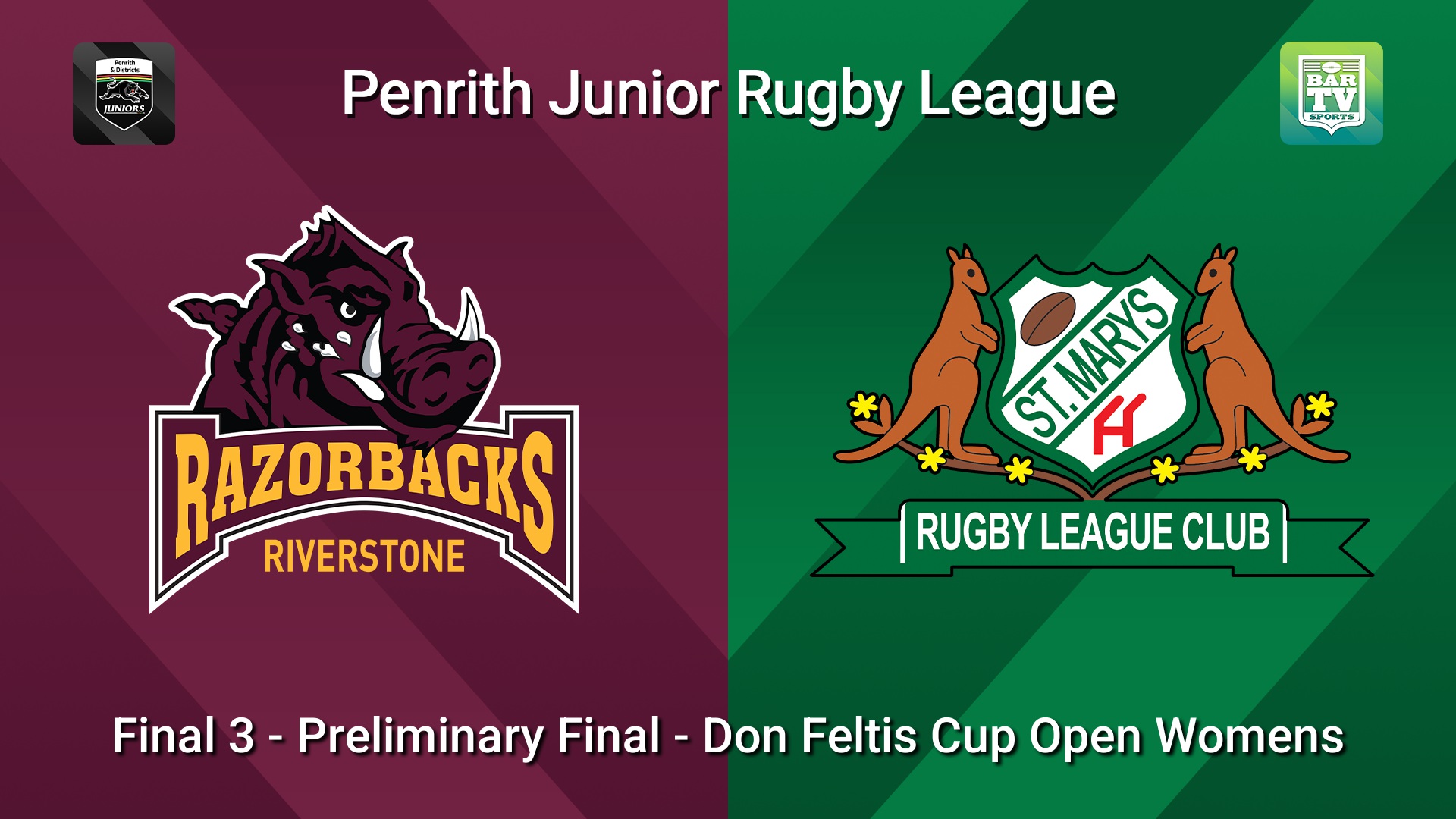 260823-video-Penrith & District Junior Rugby League Final 3 - Preliminary Final - Don Feltis Cup Open Womens - Riverstone v St Marys Slate Image