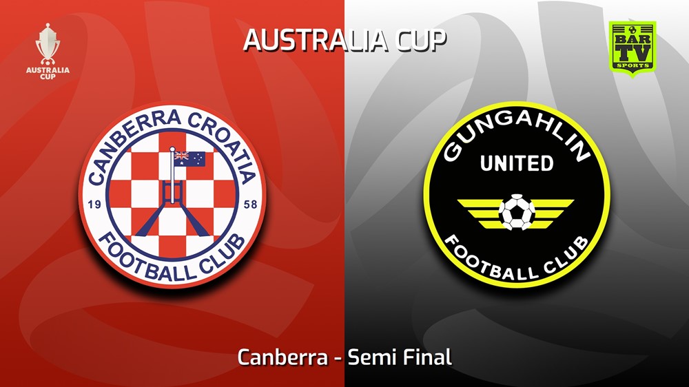 230510-Australia Cup Qualifying Canberra Semi Final - Canberra Croatia FC v Gungahlin United Slate Image
