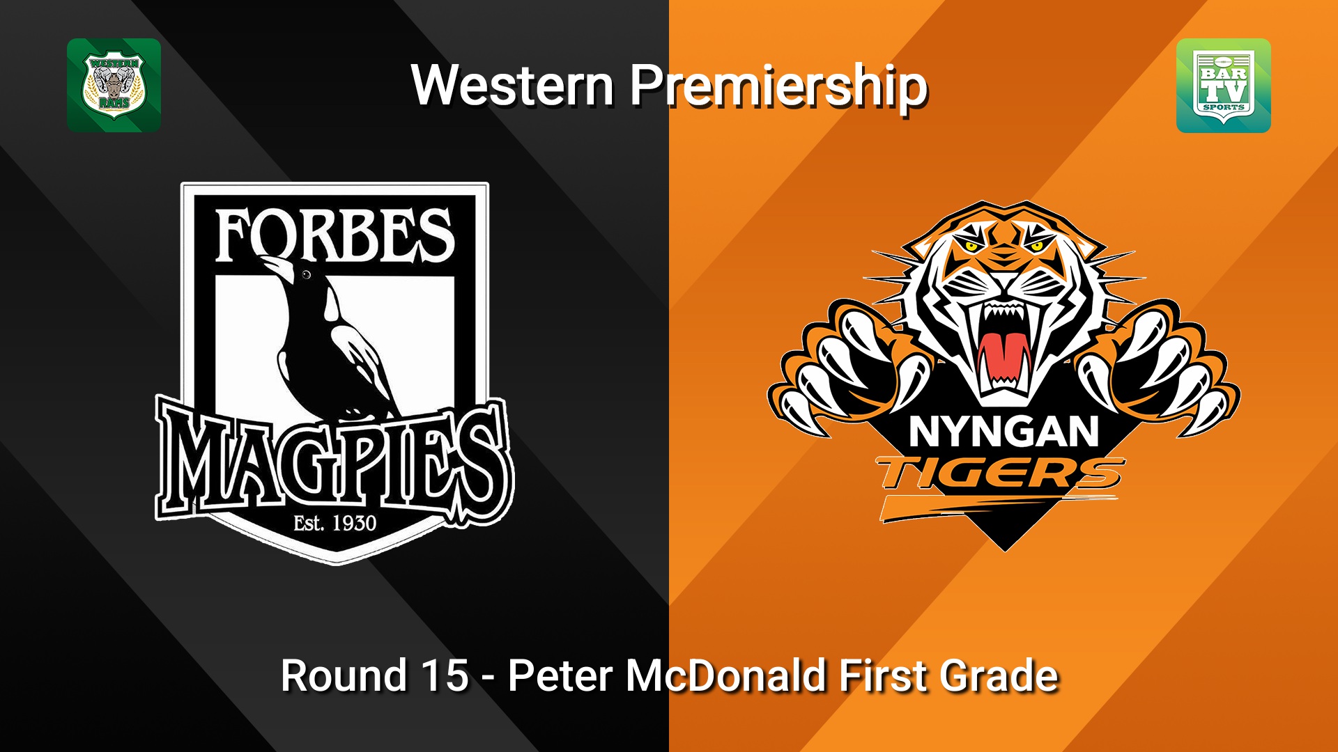 260809-video-Western Premiership Round 15 - Peter McDonald First Grade - Forbes Magpies v Nyngan Tigers Slate Image