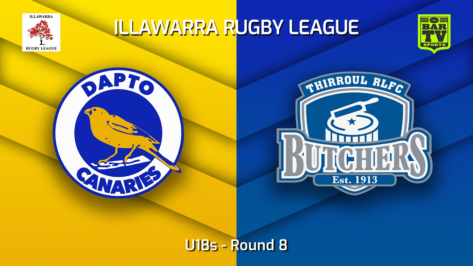 220625-Illawarra Round 8 - U18s - Dapto Canaries v Thirroul Butchers Slate Image