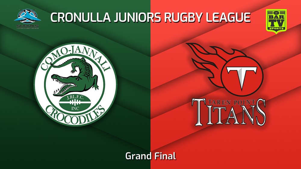 230826-Cronulla Juniors Grand Final - U11 Silver - Como Jannali Crocodiles v Taren Point Titans Minigame Slate Image