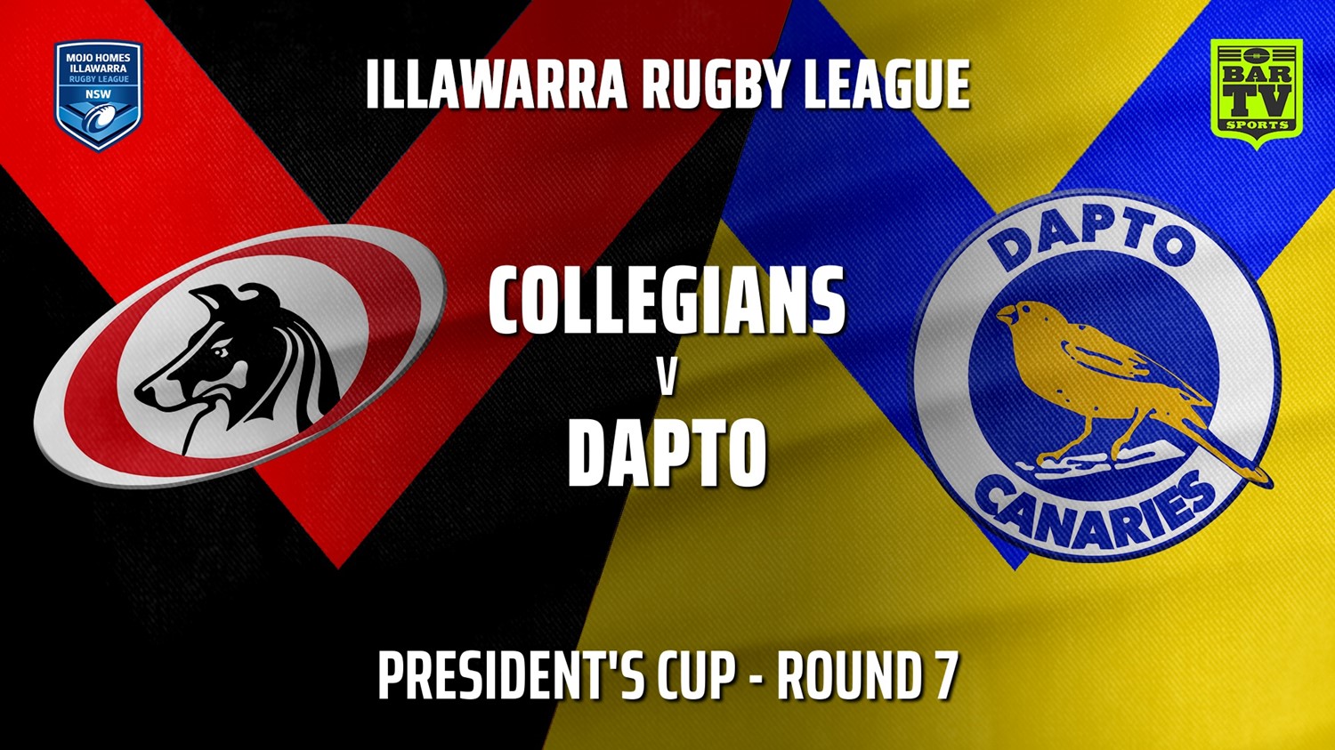 210529-IRL Round 7 - President's Cup - Collegians v Dapto Canaries Slate Image