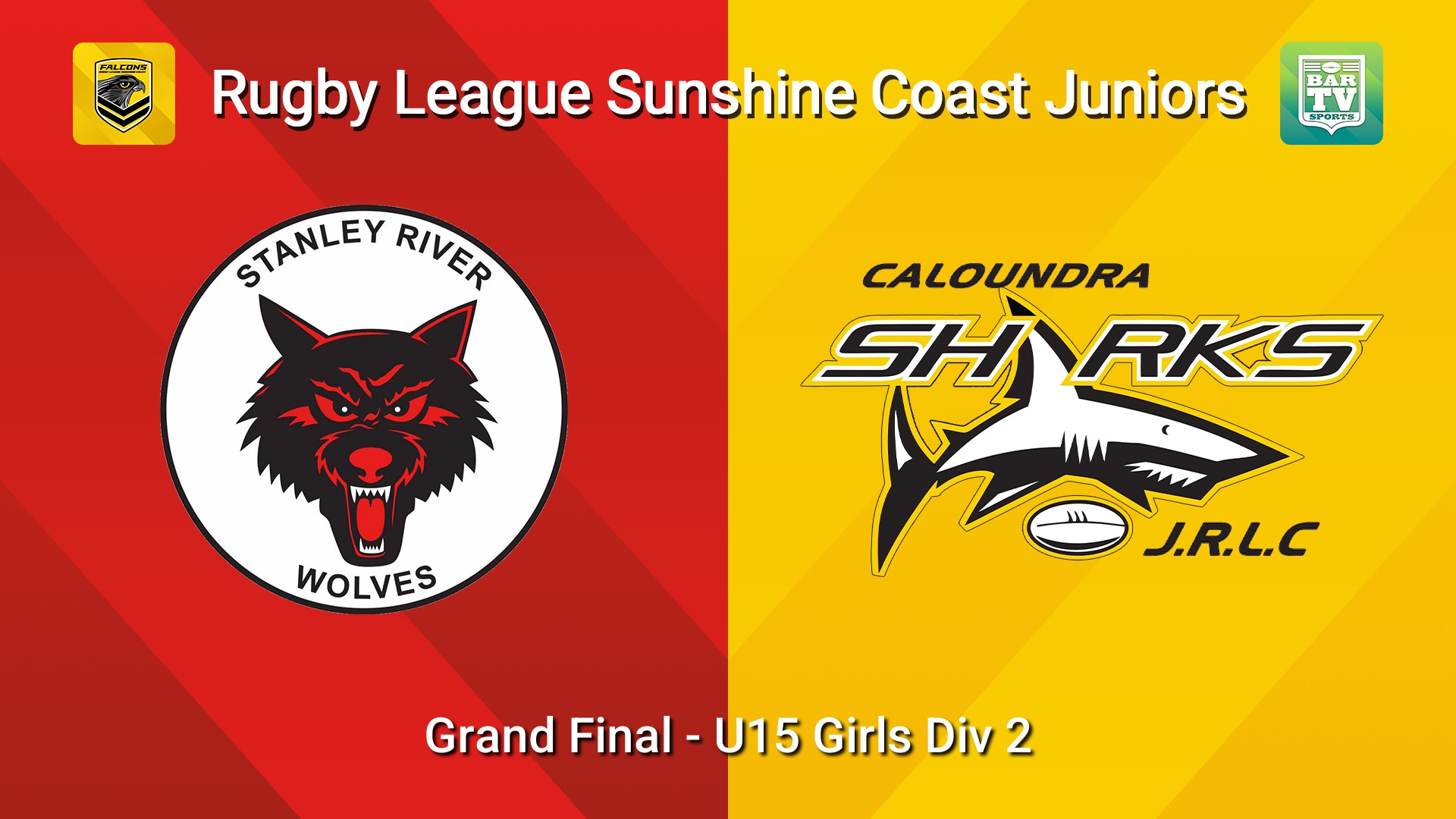 260905-video-Sunshine Coast Junior Rugby League Grand Final - U15 Girls Div 2 - Stanley River Wolves JRL v Caloundra Sharks JRL Slate Image