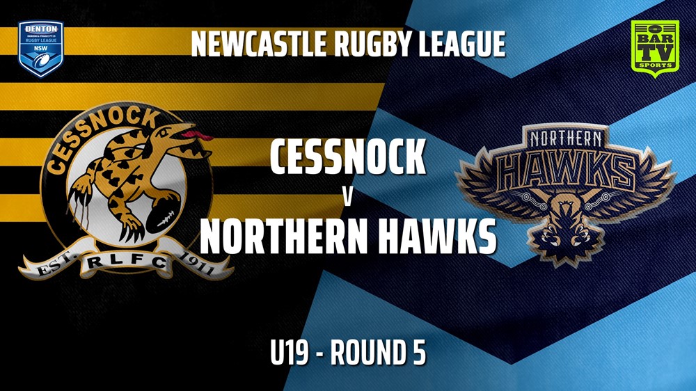 210422-Newcastle Rugby League Round 5 - U19 - Cessnock Goannas v Northern Hawks Slate Image