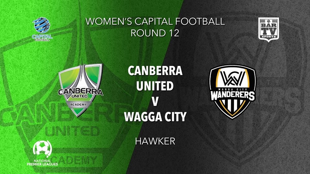 NPL Women - Capital Round 12 - Canberra United Academy v Wagga City Wanderers FC (women) Slate Image
