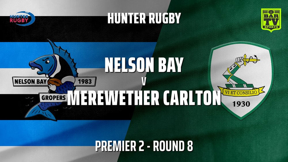 MINI GAME: HRU Round 8 - Premier 2 - Nelson Bay Gropers v Merewether Carlton Slate Image