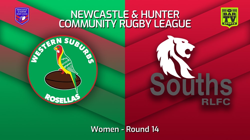 230812-NHRL Round 14 - Women - Western Suburbs Rosellas v South Newcastle Lions Slate Image