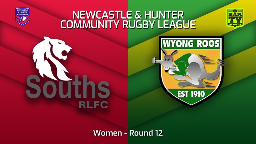 230729-NHRL Round 12 - Women - South Newcastle Lions v Wyong Roos Slate Image
