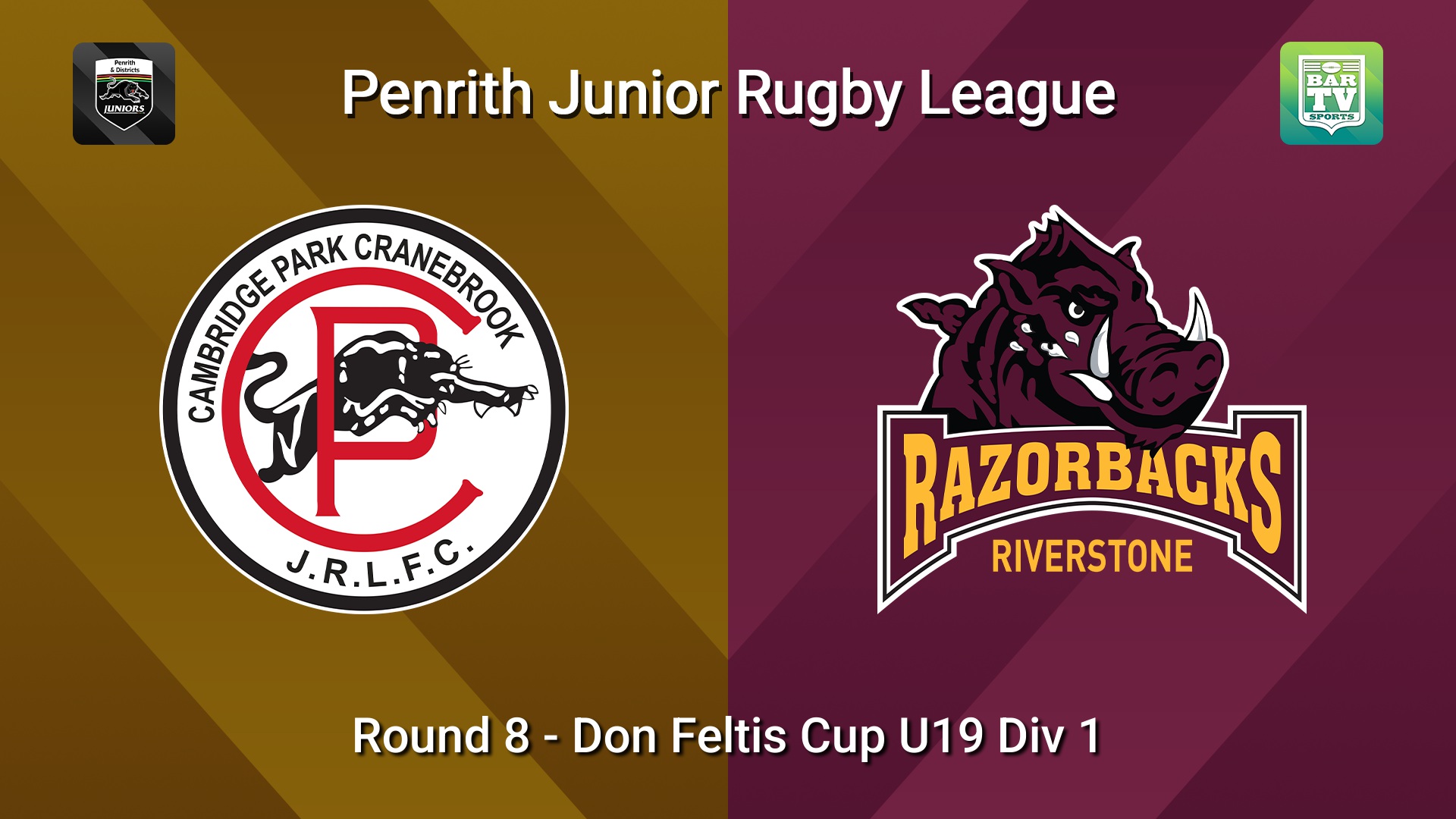 260614-video-Penrith & District Junior Rugby League Round 8 - Don Feltis Cup U19 Div 1 - Cambridge Park v Riverstone Slate Image