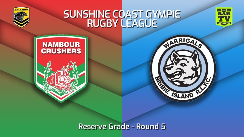 230506-Sunshine Coast RL Round 5 - Reserve Grade - Nambour Crushers v Bribie Island Warrigals Slate Image