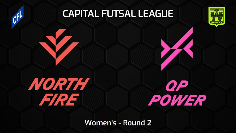 231029-Capital Football Futsal Round 2 - Women's - North Canberra Fire v Queanbeyan-Palerang Power Slate Image