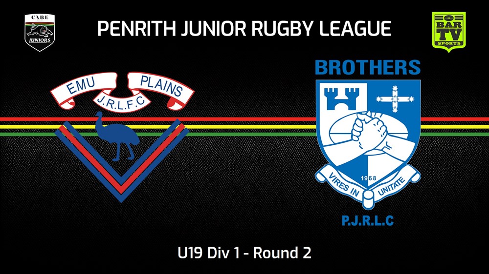 240414-Penrith & District Junior Rugby League Round 2 - U19 Div 1 - Emu Plains RLFC v Brothers Slate Image
