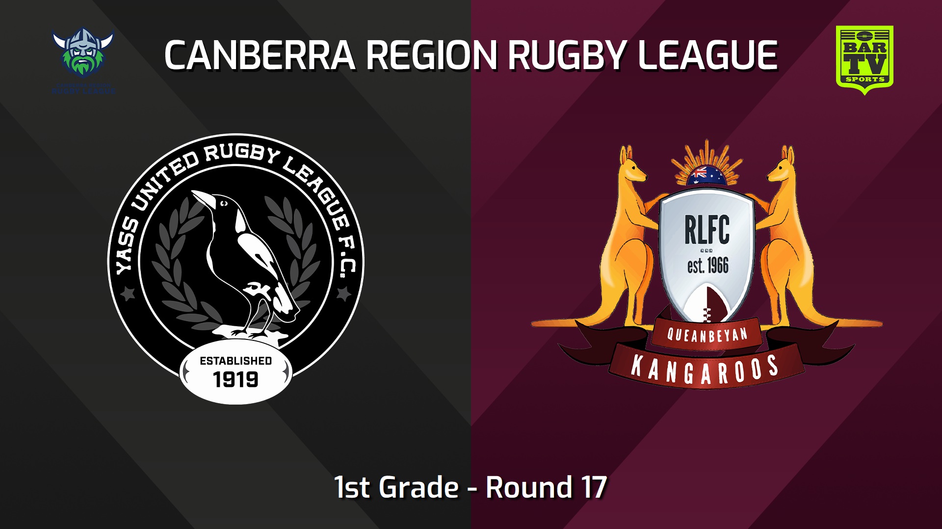240810-video-Canberra Round 17 - 1st Grade - Yass Magpies v Queanbeyan Kangaroos Slate Image