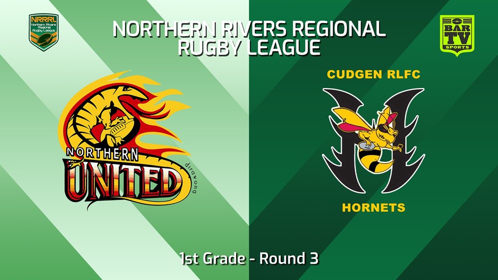 240421-video-Northern Rivers Round 3 - 1st Grade - Northern United v Cudgen Hornets Slate Image