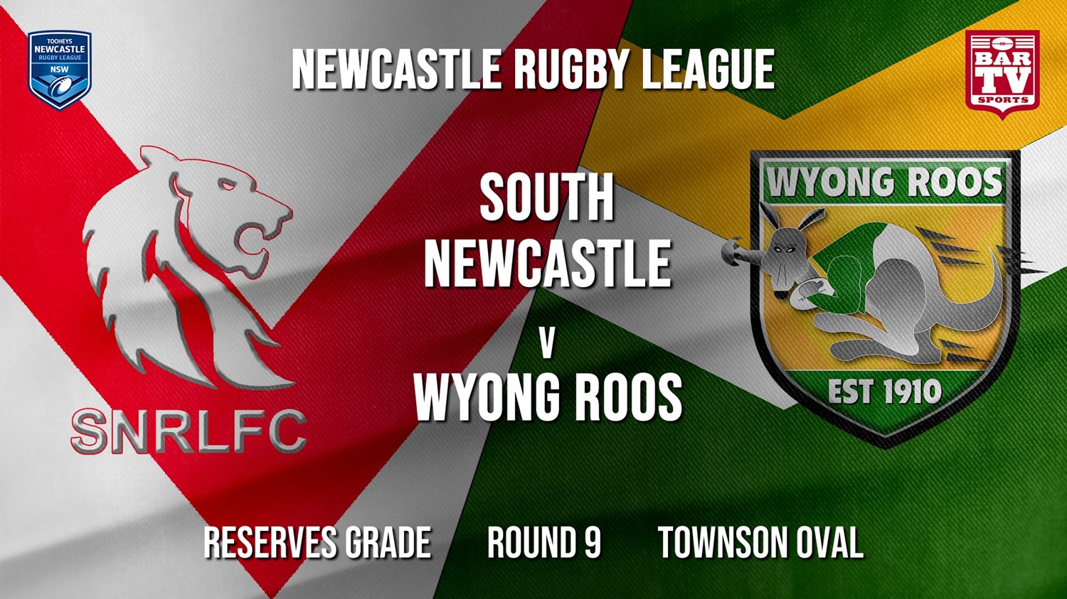 Newcastle Rugby League Round 9 - Reserves Grade - South Newcastle v Wyong Roos Slate Image
