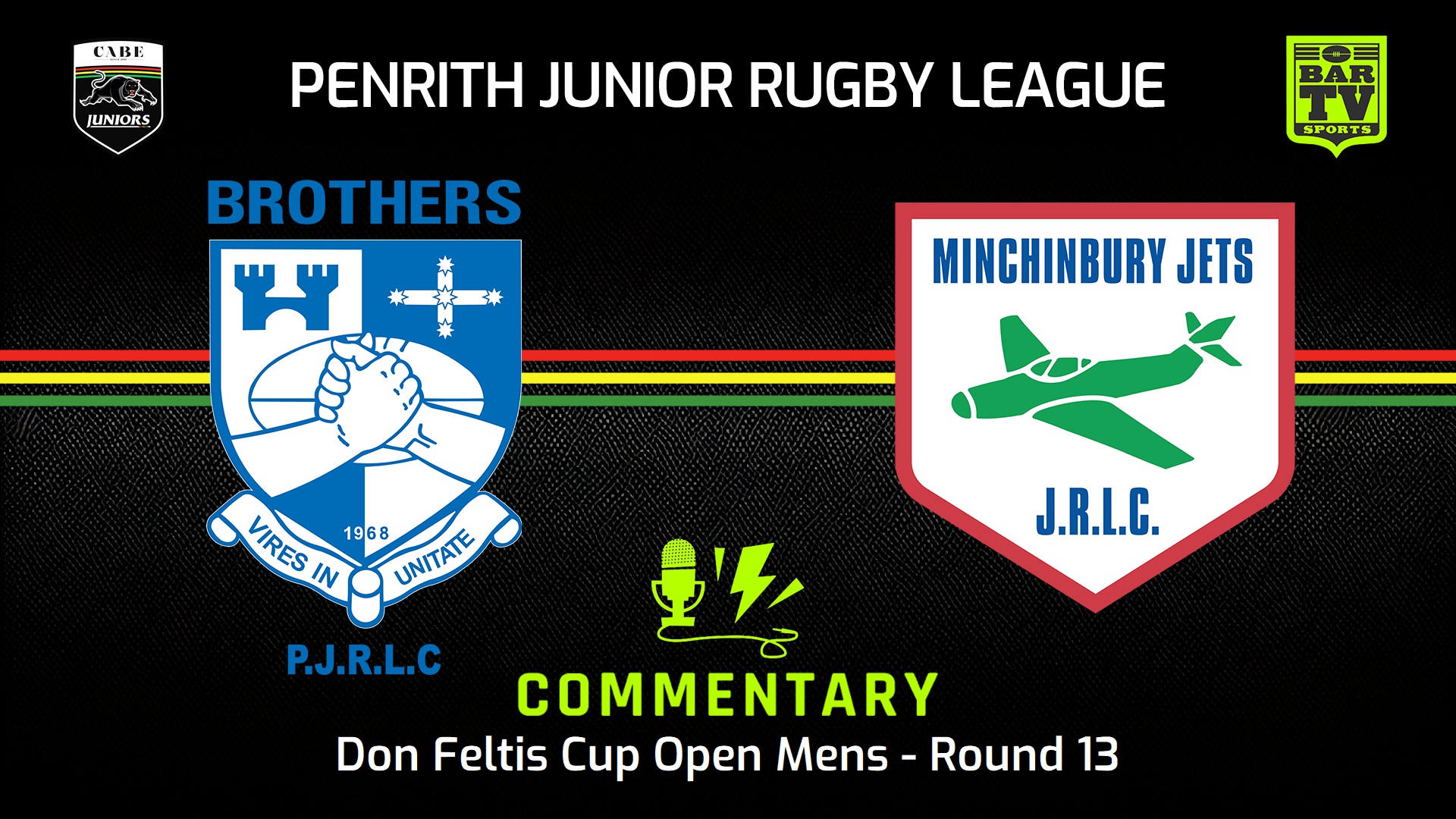240720-video-Penrith & District Junior Rugby League Round 13 - Don Feltis Cup Open Mens - Brothers v Minchinbury Slate Image