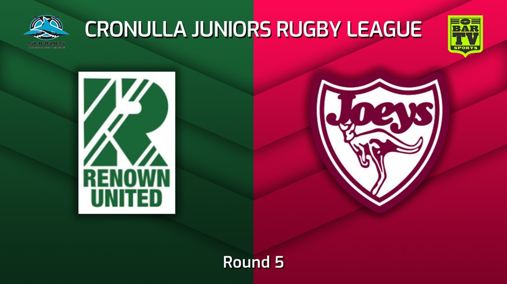 230513-Cronulla Juniors Round 5 - U12 Gold - Renown United v St Josephs Slate Image