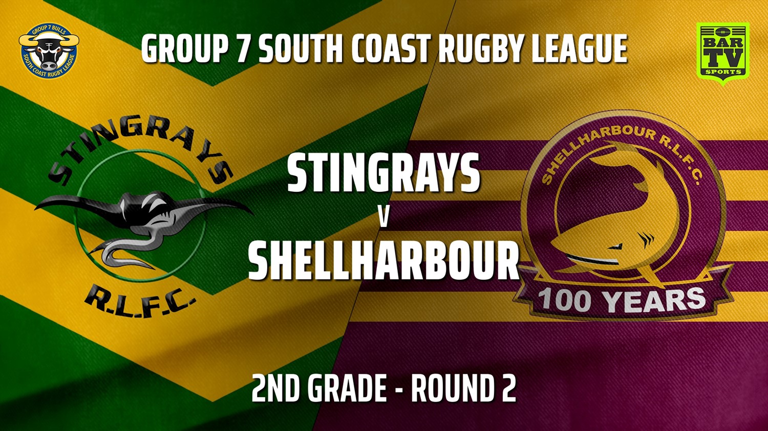 Group 7 RL Round 2 - 2nd Grade - Stingrays of Shellharbour v Shellharbour Sharks Slate Image