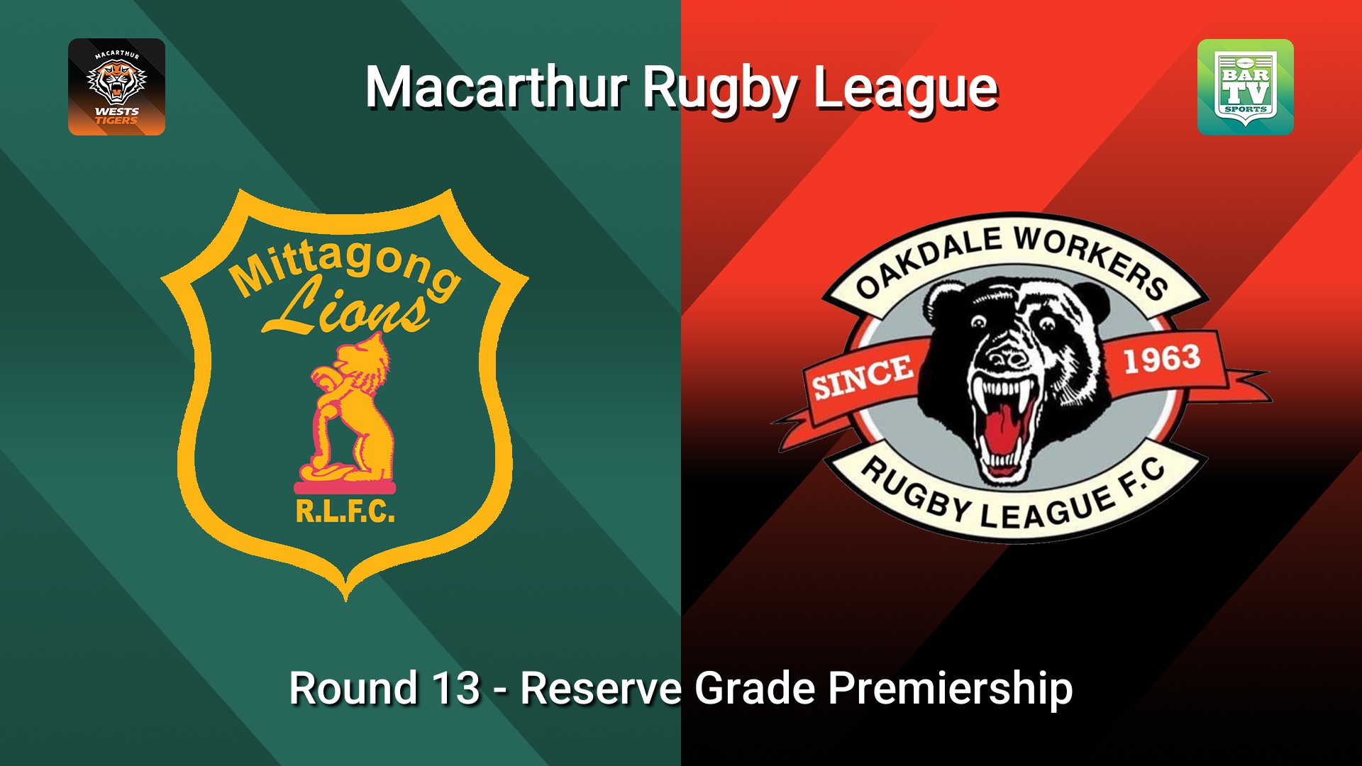260726-video-Macarthur RL Round 13 - Reserve Grade Premiership - Mittagong Lions v Oakdale Workers Bears Slate Image