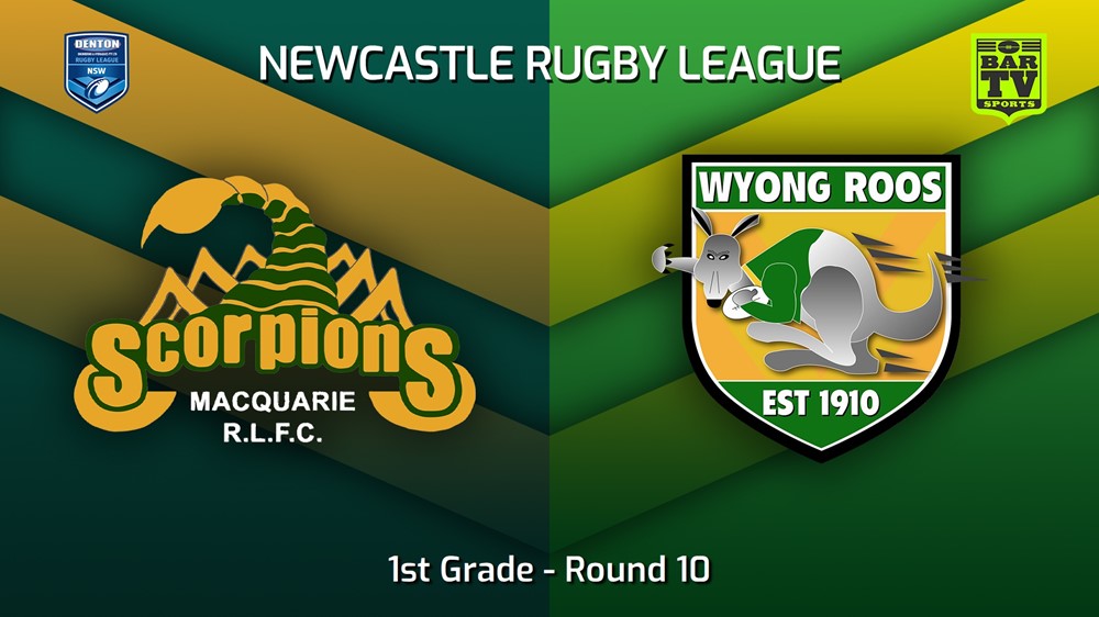 230603-Newcastle RL Round 10 - 1st Grade - Macquarie Scorpions v Wyong Roos Minigame Slate Image