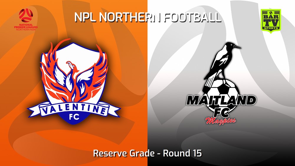 230617-NNSW NPLM Res Round 15 - Valentine Phoenix FC Res v Maitland FC Res Minigame Slate Image