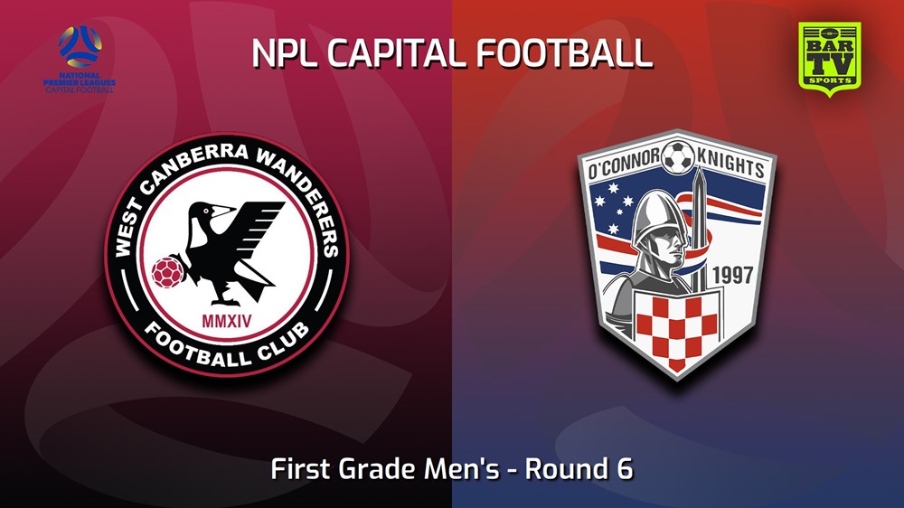 230513-Capital NPL Round 6 - West Canberra Wanderers v O'Connor Knights SC Slate Image