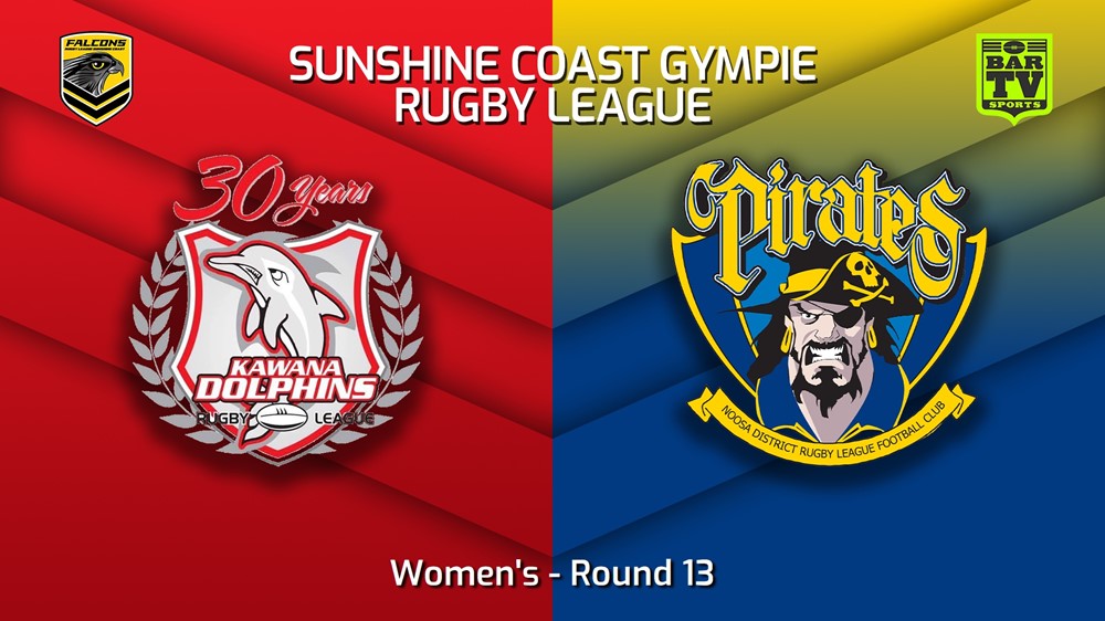 220717-Sunshine Coast RL Round 13 - Women's - Kawana Dolphins v Noosa Pirates Slate Image