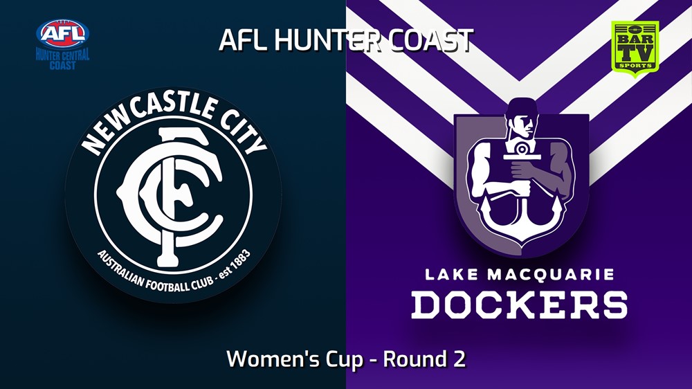 230429-AFL Hunter Central Coast Round 2 - Women's Cup - Newcastle City  v Lake Macquarie Dockers Slate Image