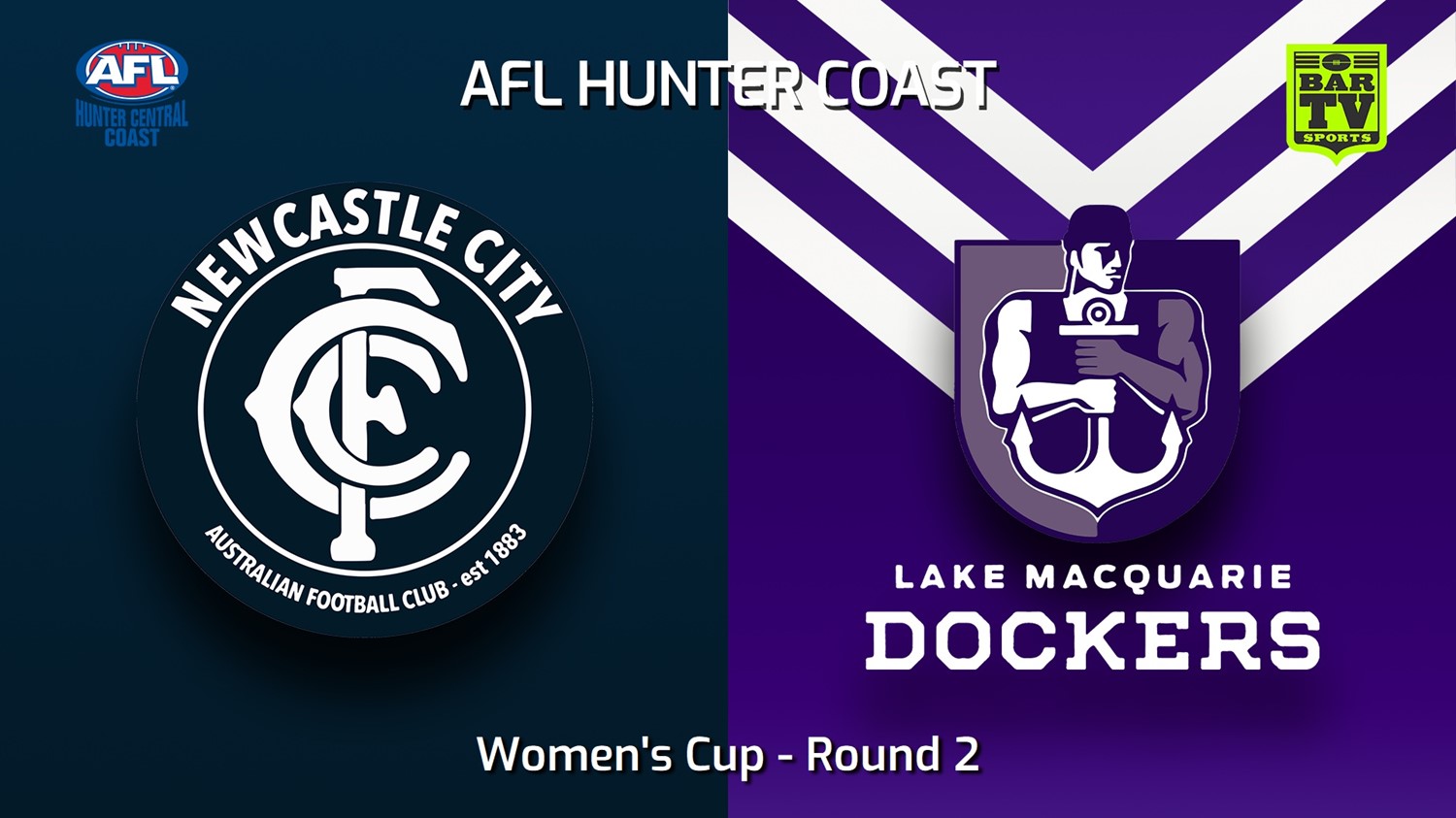 230429-AFL Hunter Central Coast Round 2 - Women's Cup - Newcastle City  v Lake Macquarie Dockers Minigame Slate Image