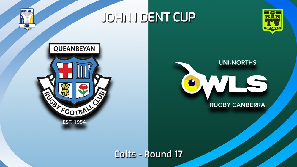 230805-John I Dent (ACT) Round 17 - Colts - Queanbeyan Whites v UNI-North Owls Slate Image