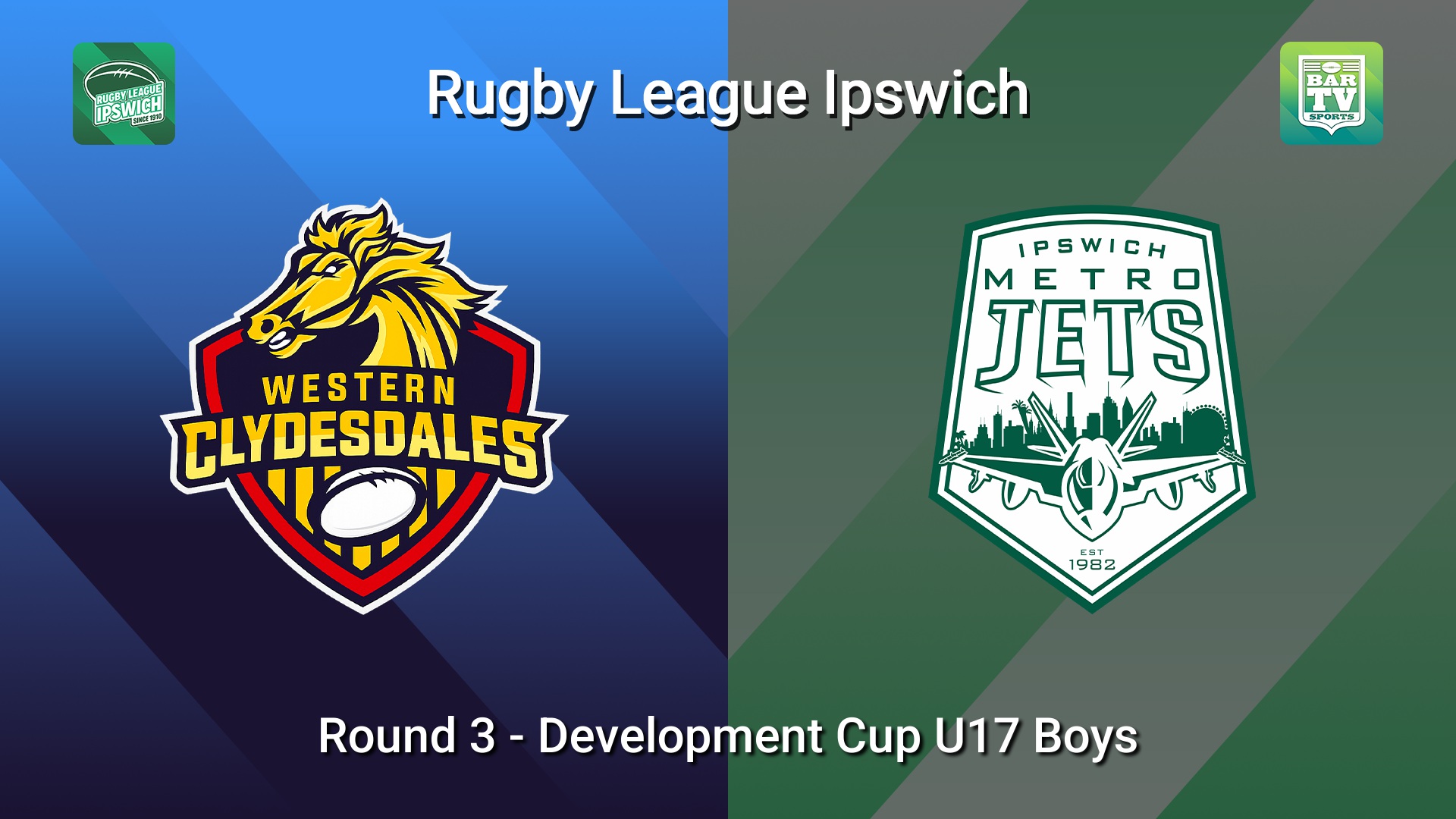 260221-video-Rugby League Ipswich Round 3 - Development Cup U17 Boys - Western Clydesdales v Jets Metro Slate Image