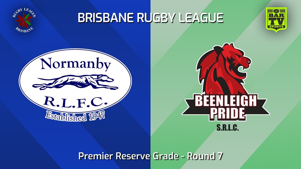 240525-video-BRL Round 7 - Premier Reserve Grade - Normanby Hounds v Beenleigh Pride Slate Image