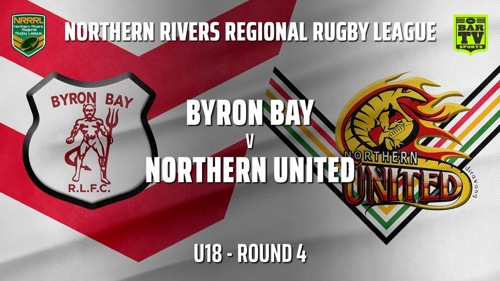 210523-NRRRL Round 4 - U18 - Byron Bay Red Devils v Northern United Slate Image