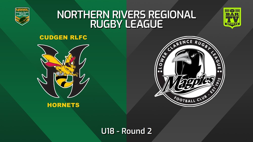 240414-Northern Rivers Round 2 - U18 - Cudgen Hornets v Lower Clarence Magpies Slate Image